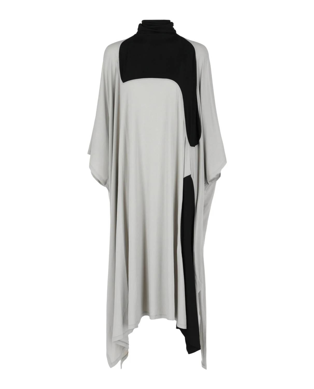 Salvatore Ferragamo - Women's High Neck Kaftan Dress With Sash Inlay