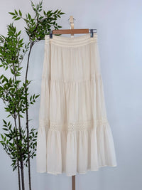 Dex Clothing - Crochet Tiered Midi Skirt
