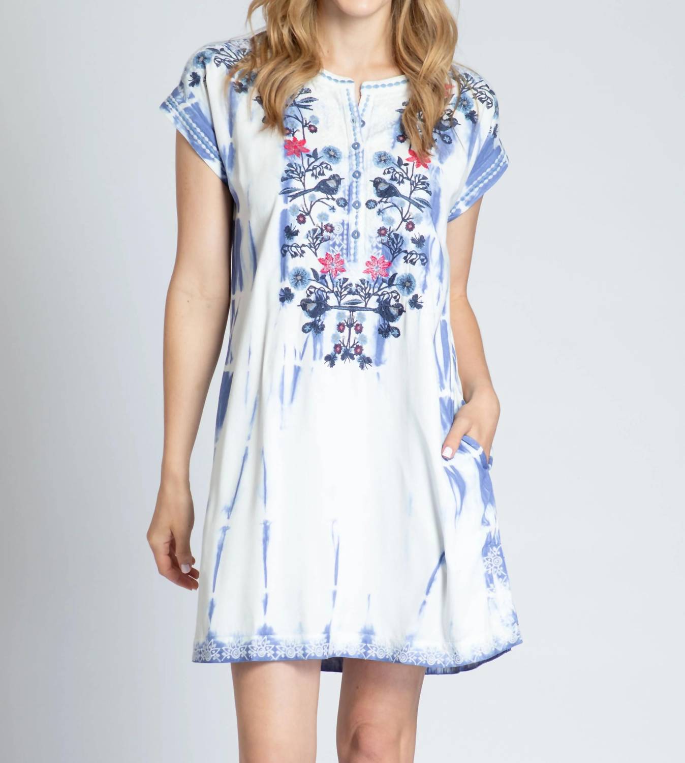 Apny - Embroidered Bird Dress