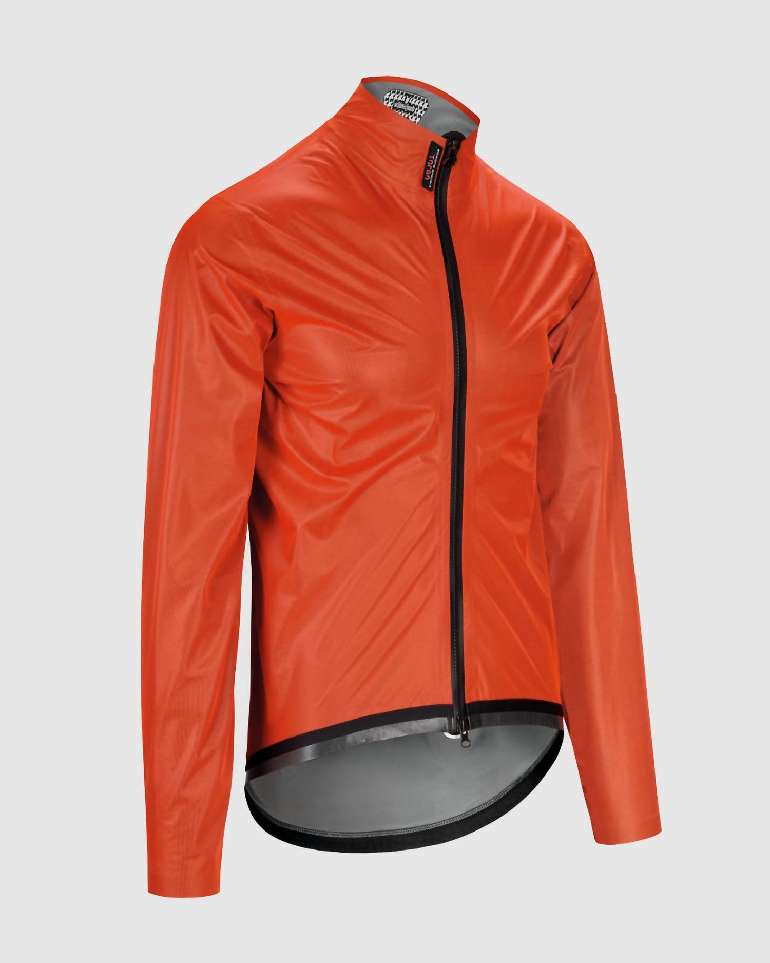 Assos Men's Quipe Targa Riding Rain Jacket in propeller orange - men's jacket - alternate view