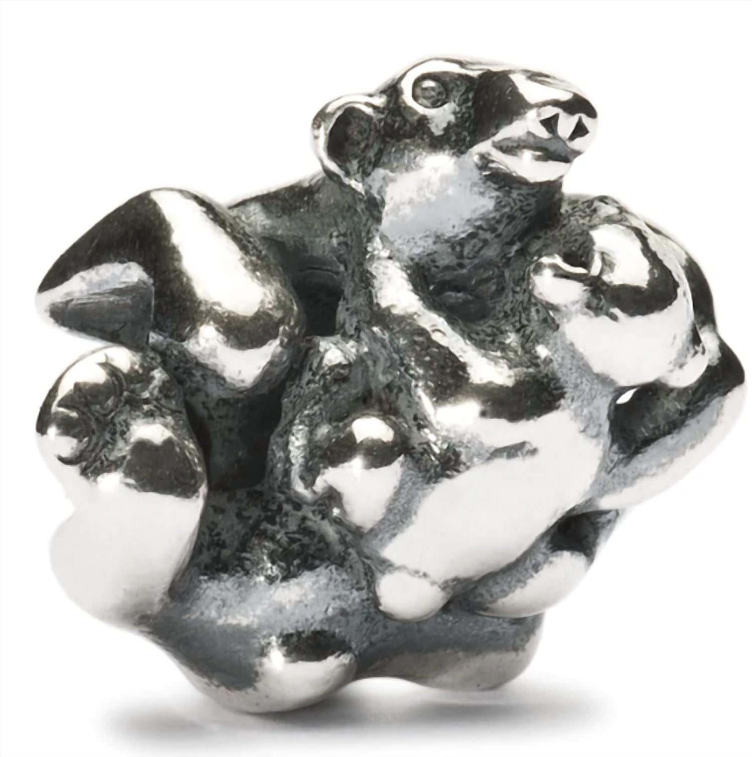 Trollbeads Women's Polar Bear & Baby Bead Charm in silver - women's accessory