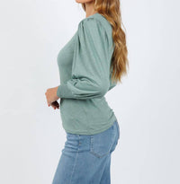 Nation Ltd - Loren Smocked Peasant Tee