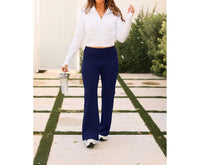 Julia Rose Mila Bootcut Leggings With Pockets in navy - women's pants - view 5