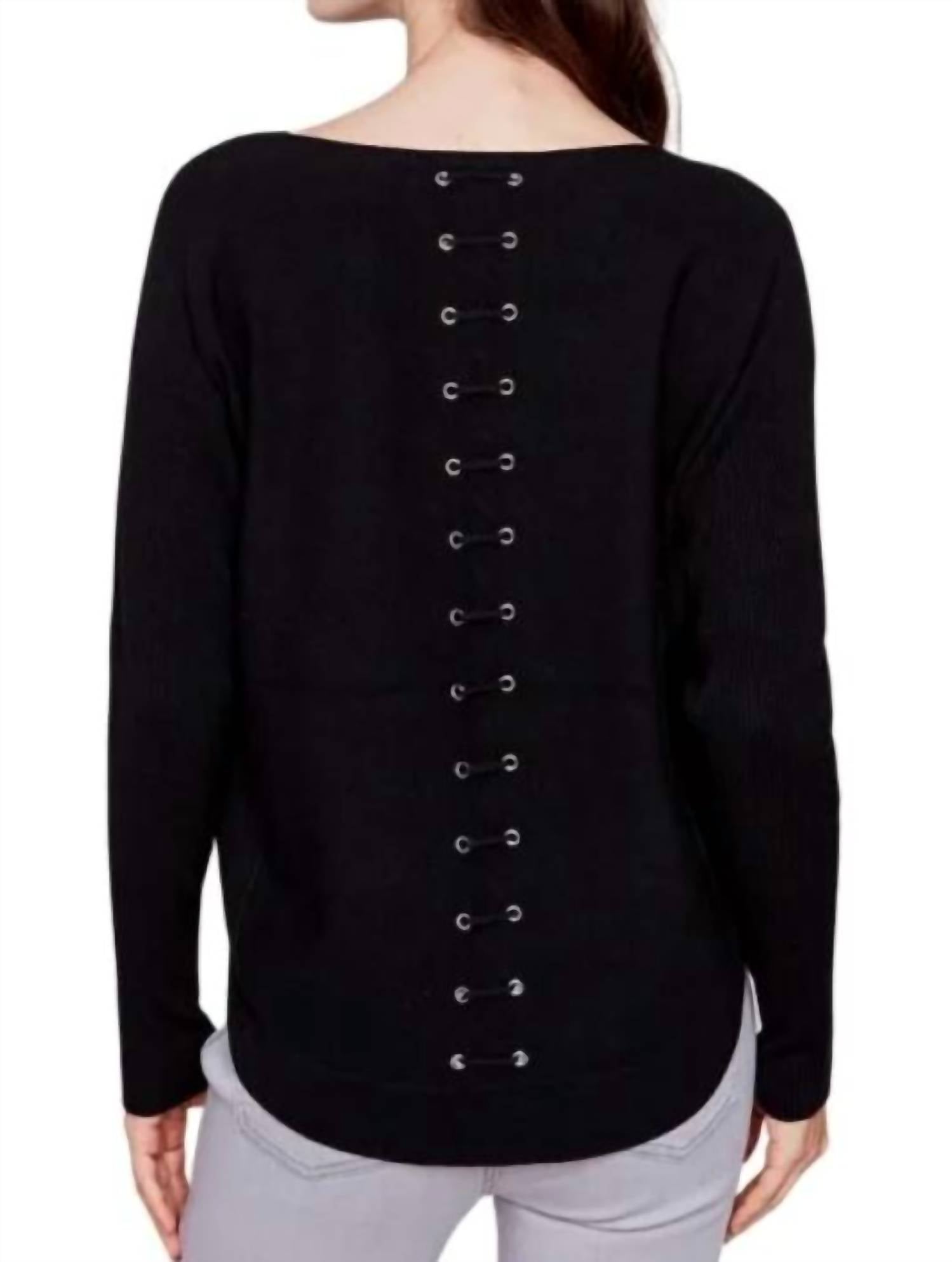 Charlie B - Plushy Knit Sweater With Front Pockets