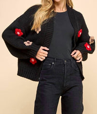 Tcec - Drew Floral Detail Cardigan