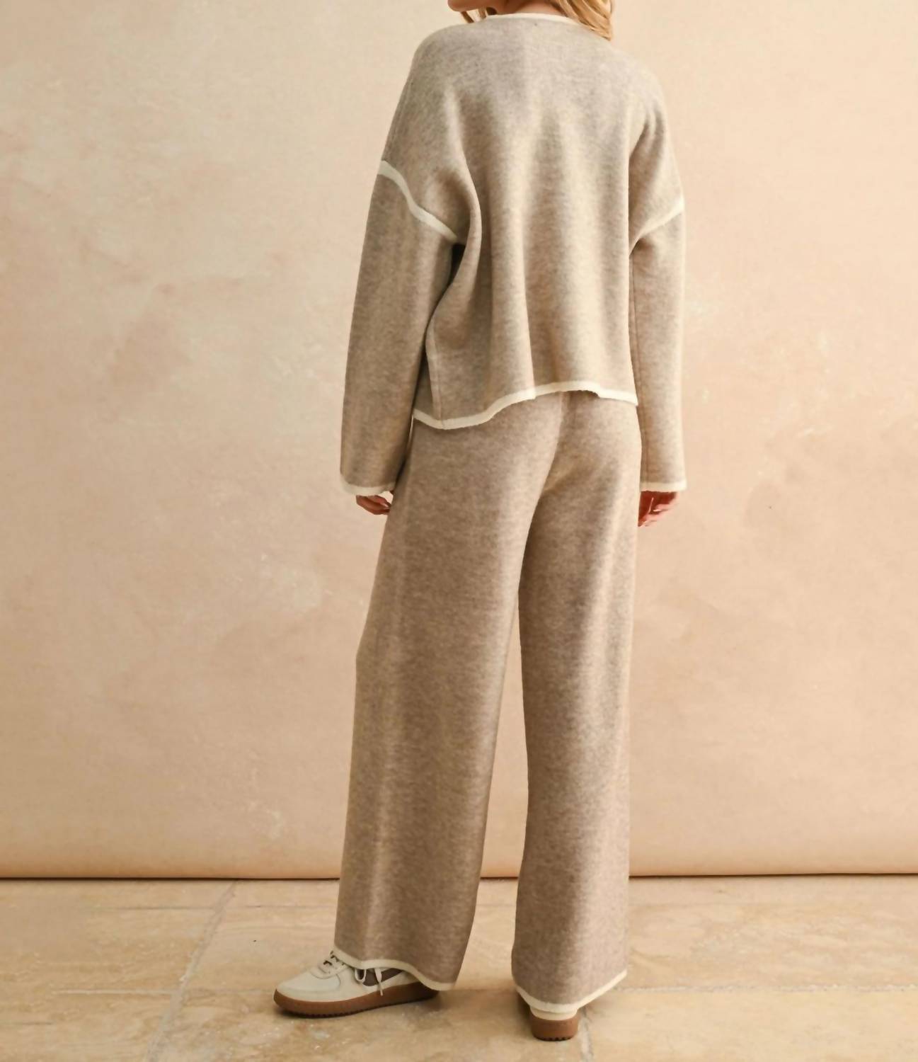 Miou Muse - High Neck Long Sleeve Sweater Top