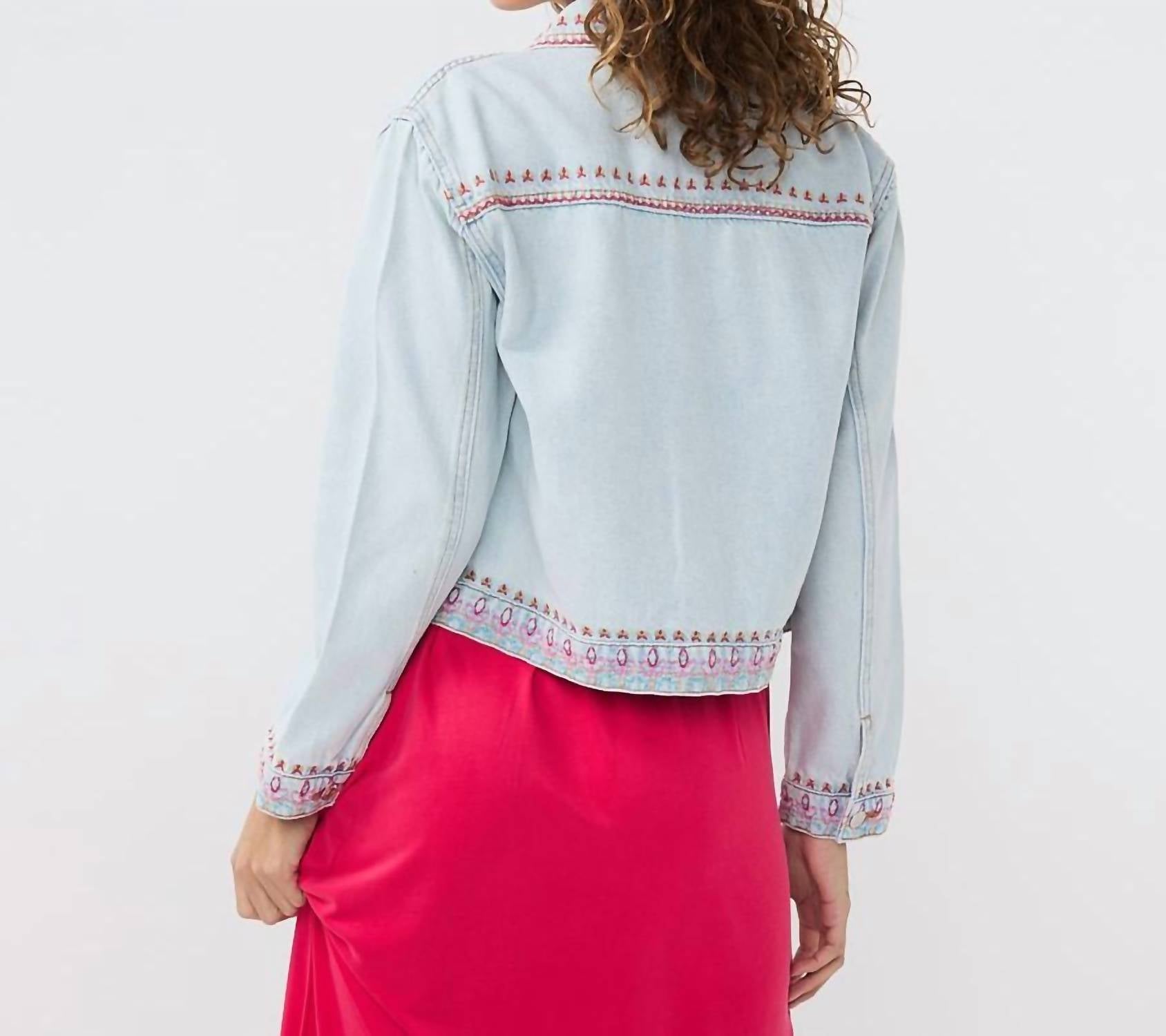 Esqualo - Women's Jonna Jean Embroidery Jacket