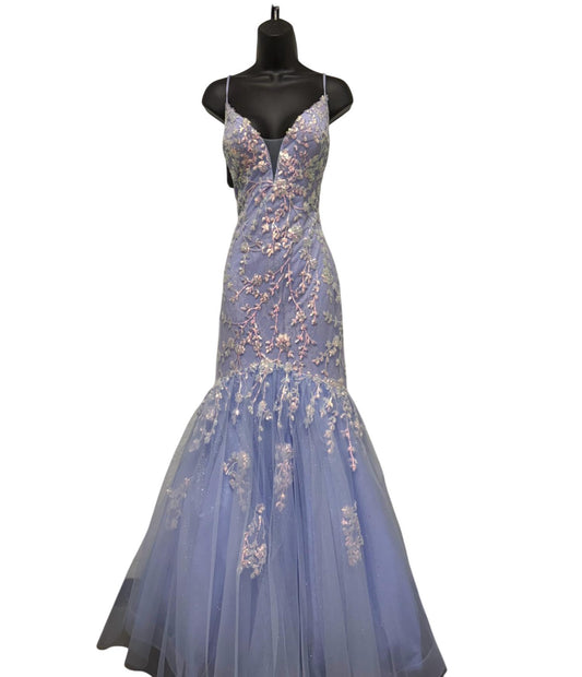 Ellie Wilde - Women's Floral Sequin Fit And Flare Prom Dress