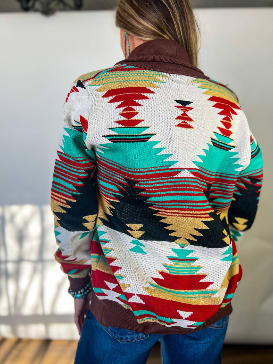 Sterling Kreek Southern Roots Sweater in multi - women's sweater - alternate view