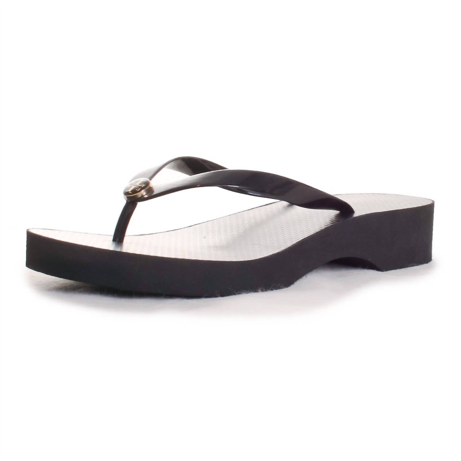 Tory Burch - Women's Cut-out Wedge Flip Flops
