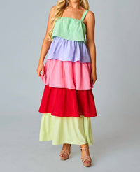 BUDDYLOVE Agnus Mystic Maxi Dress in rainbow - women's dress