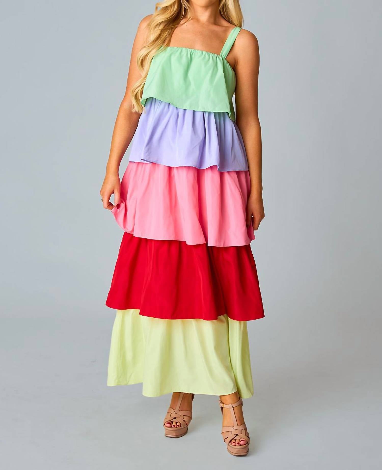 BUDDYLOVE Agnus Mystic Maxi Dress in rainbow - women's dress