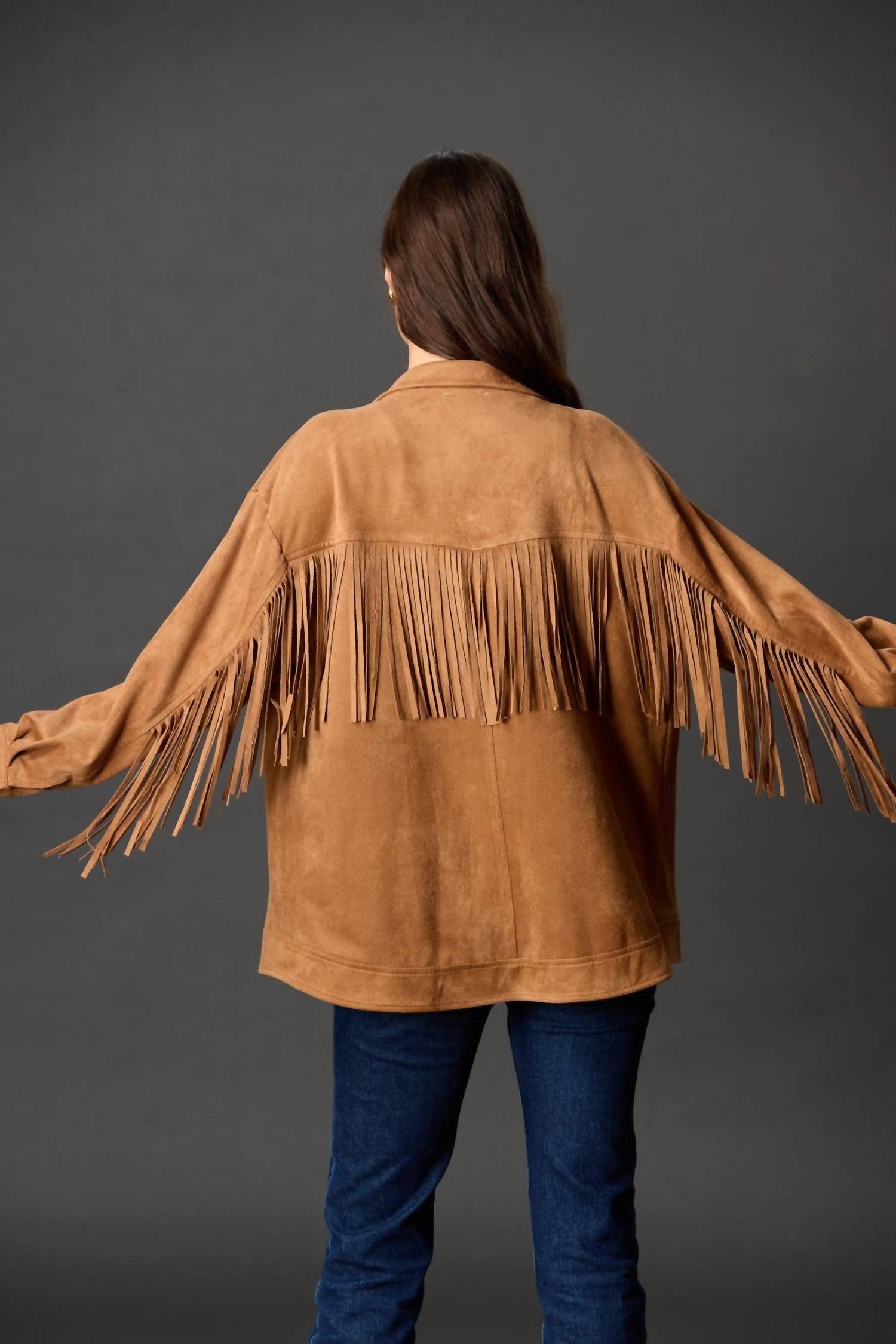 Before You - Fringe Suede Jacket