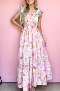 T & C  Apparel - Pretty Tiered Floral Maxi Dress