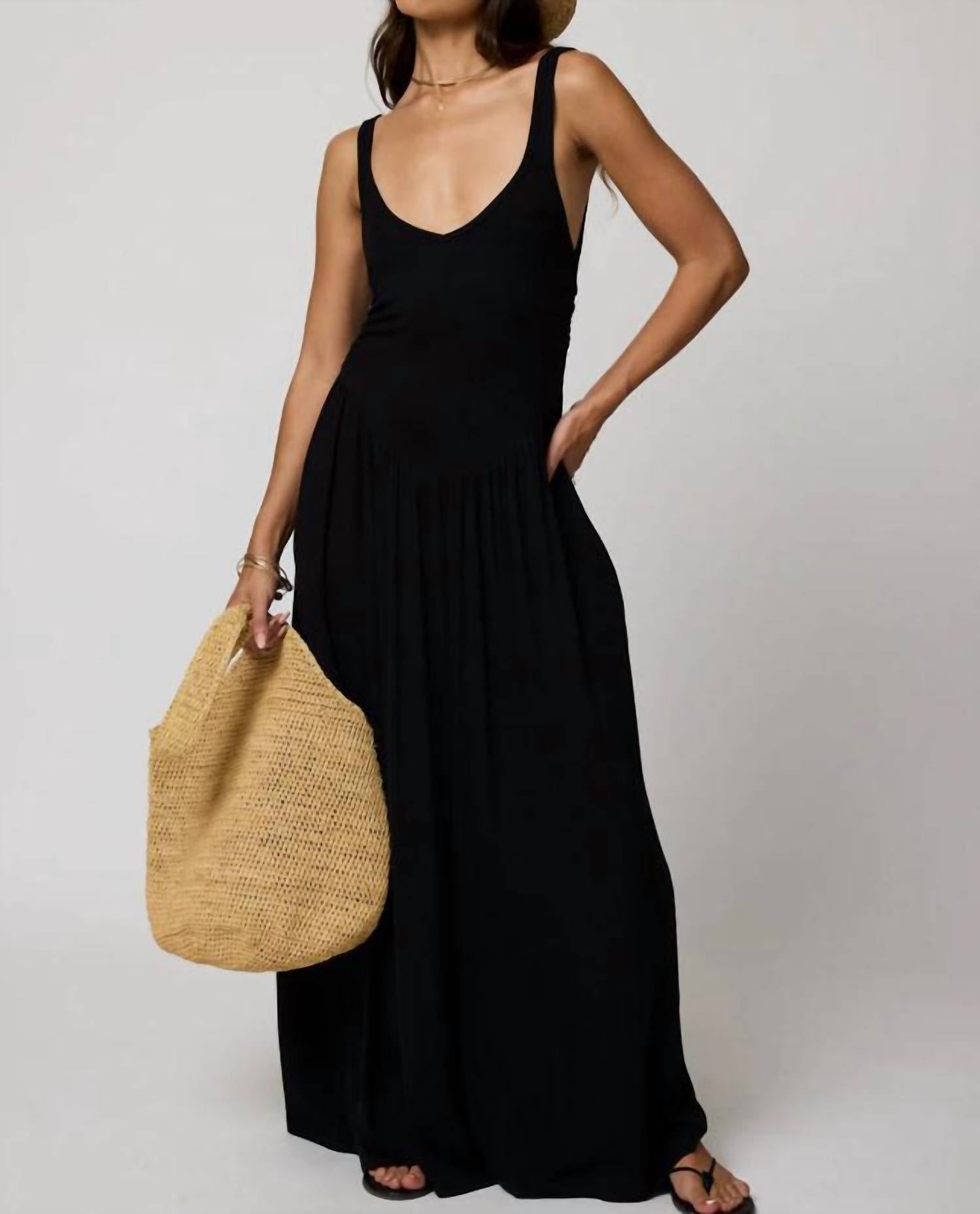 Stillwater - Rib Double Scoop Maxi Dress
