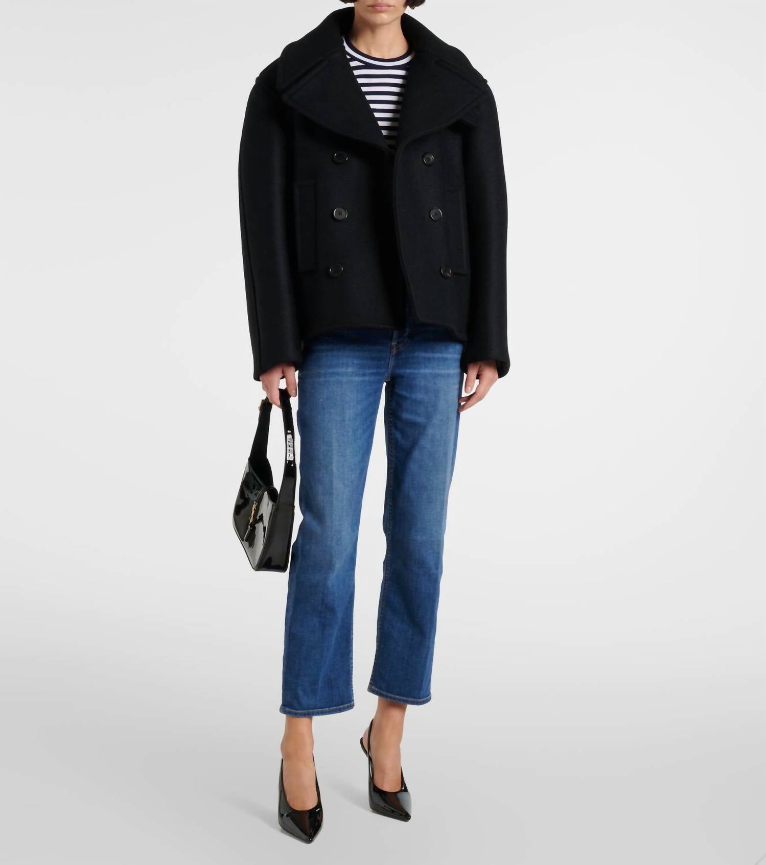 Re/Done - Stove Pipe Mid Rise Straight Leg Jeans