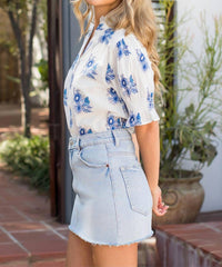 Thml - Floral Short Sleeve Blouse