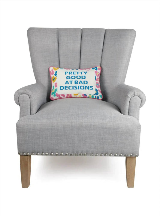 Peking Handicraft - Pretty Good Embroidered Needlepoint Pillow