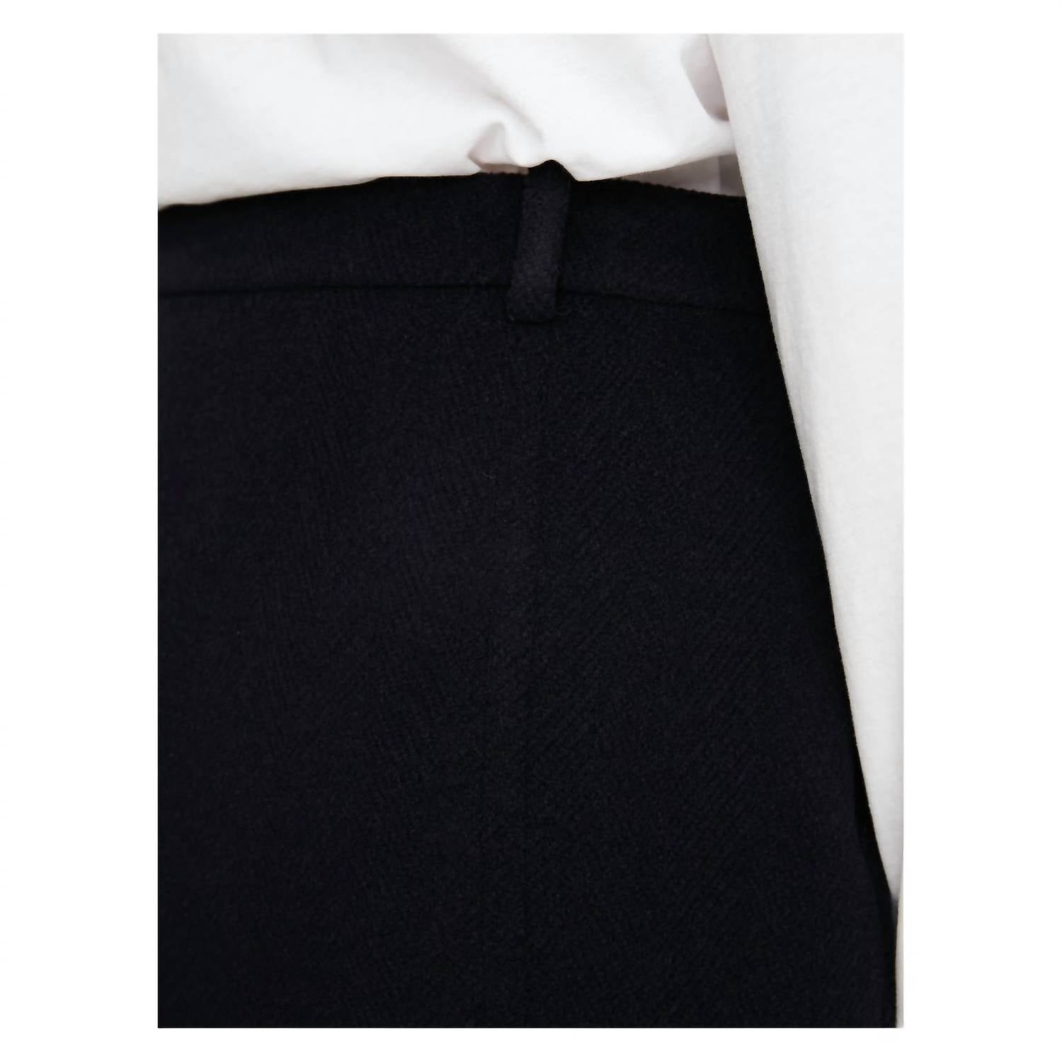 Jil Sander Yorkshire Wool Chevron Skirt in midnight - women's skirt - view 5