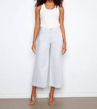 Charlie B - Cropped Flare Twill Pants