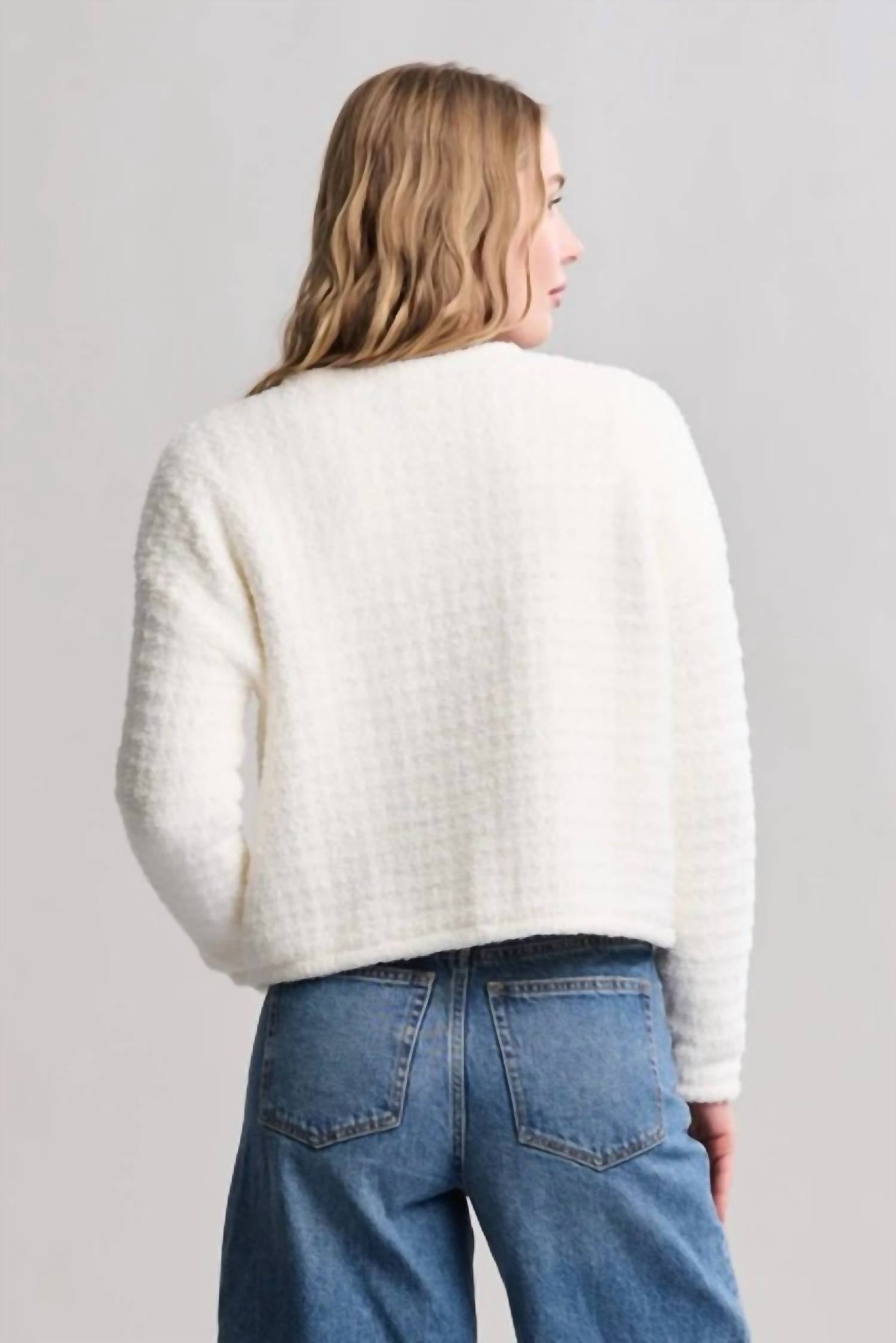 Barefoot Dreams - Cozy Chic Textured Button Front Cardigan