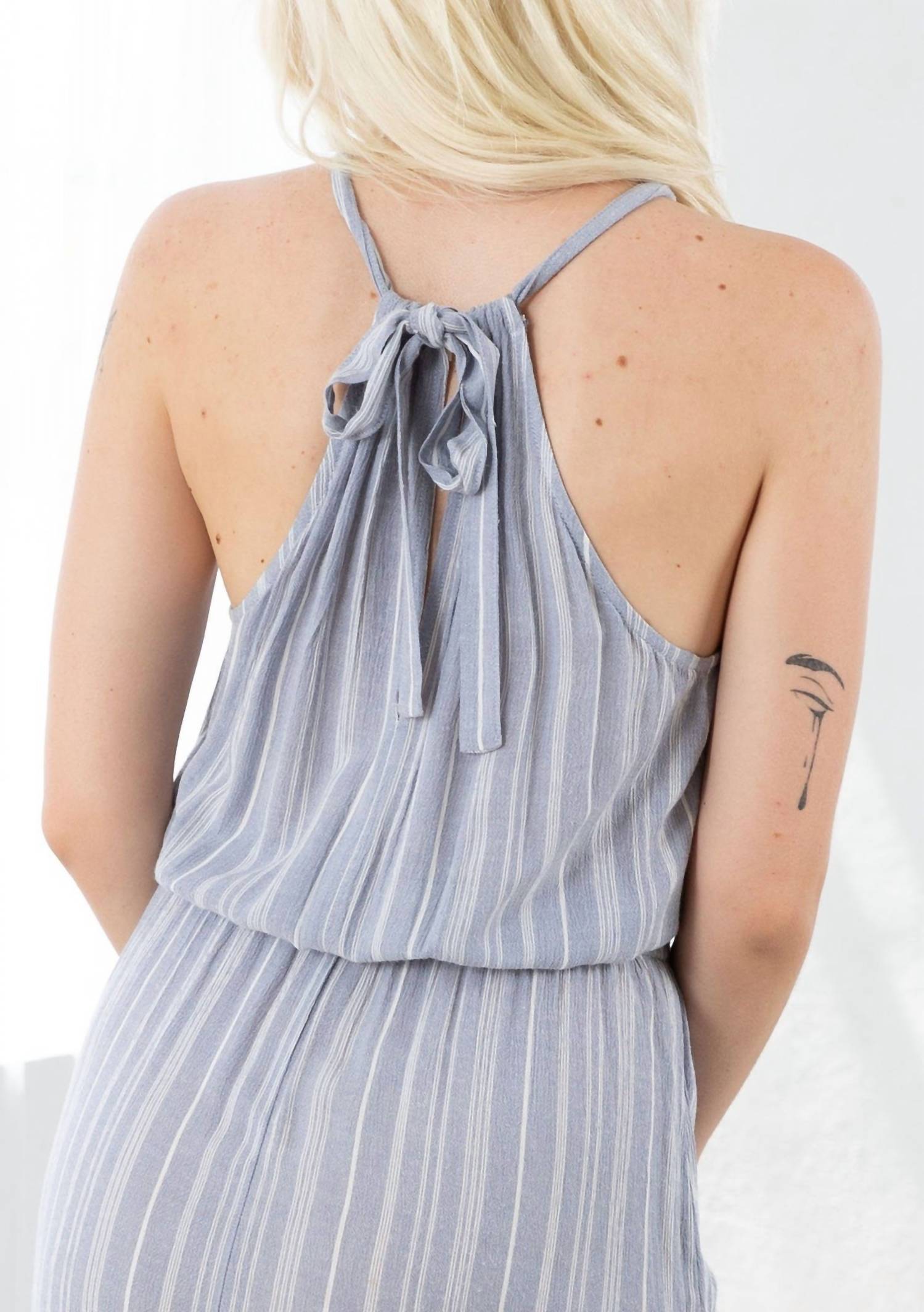 Lovestitch - Tunnel Halter Tiered Maxi Dress