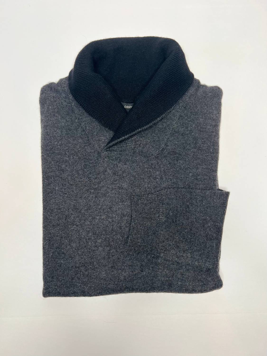 Autumn Cashmere - Women's Shawl Collar With Contrast Neck Top