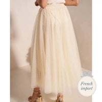Choklate Paris - Women's Aria Tulle Plumetis Skirt