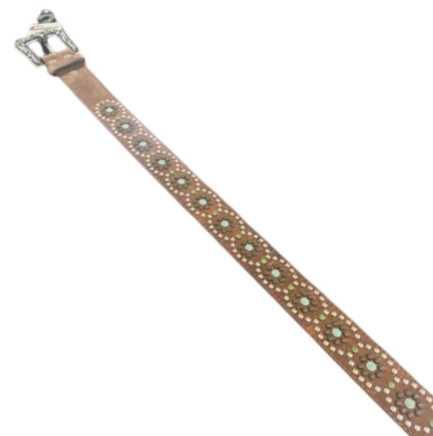 M&F Western Women's Stud Belt in brown - women's accessory