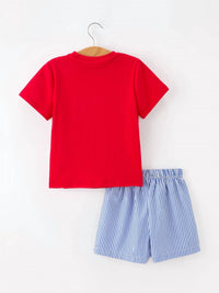 Rylee Faith Designs - Girls 4th of July Flag Outfit Set