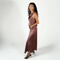 Alysi - Asymmetrical Satin Top
