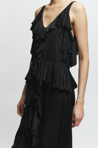 Saint Art - Gavin Ruffled Viscose Dress