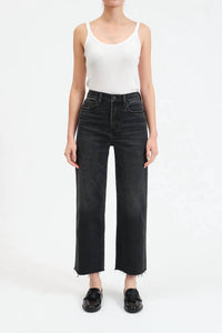 DAZE Pleaser High Rise Wide Ankle Jeans in twilight - women's jeans