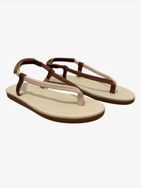 ANCIENT GREEK SANDALS Women's Zoi Flat Sandal in beige tan - women's sandal - view 4