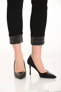 Frank Lyman - Denim Embellished Ankle-length Pant