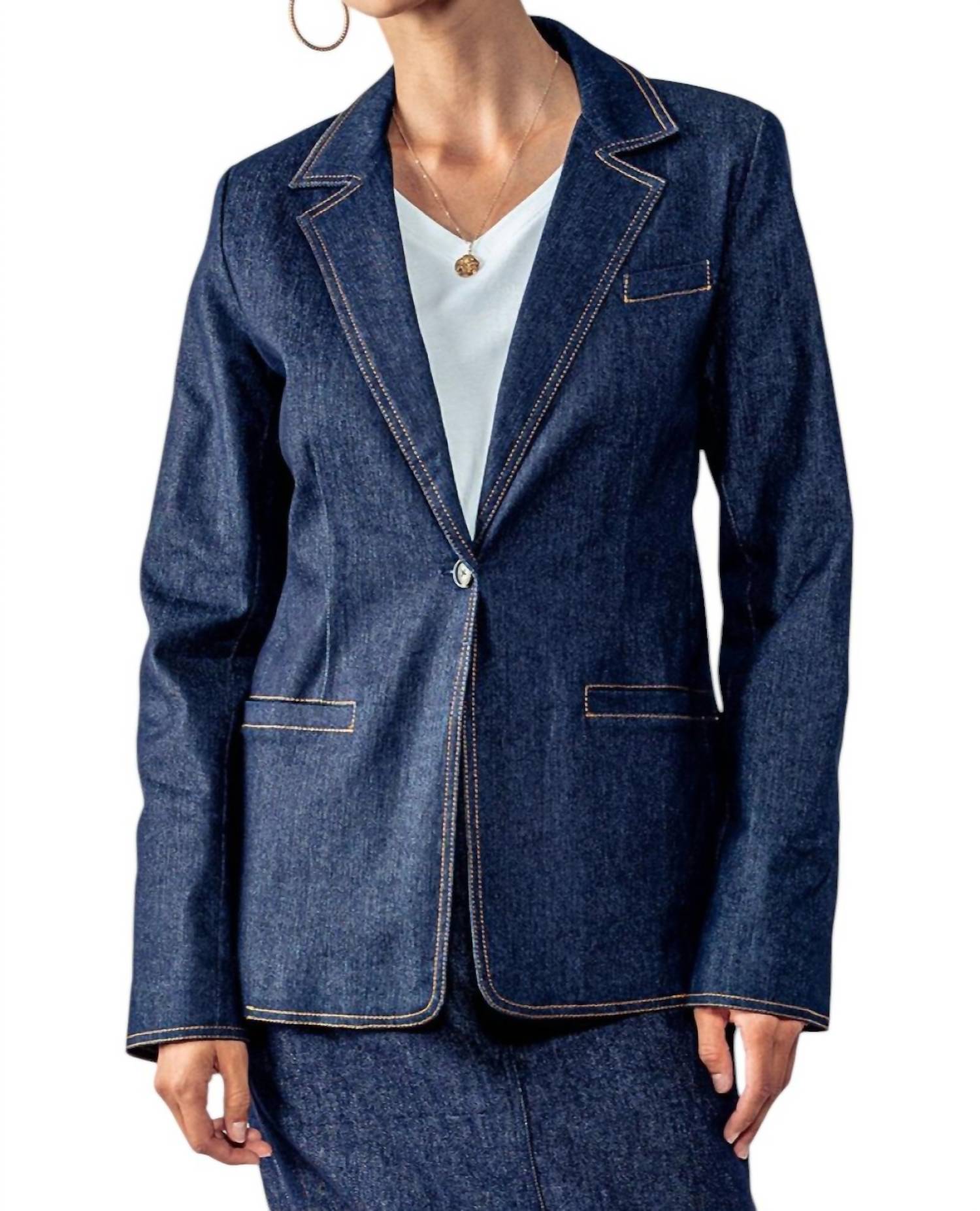 Trend:Notes - Stitch Denim Blazer