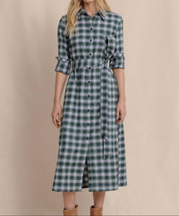 Southern Tide - Trista Gordan Tartan Shirt Dress