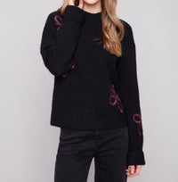 Charlie B - Embroidered Flowers Sweater