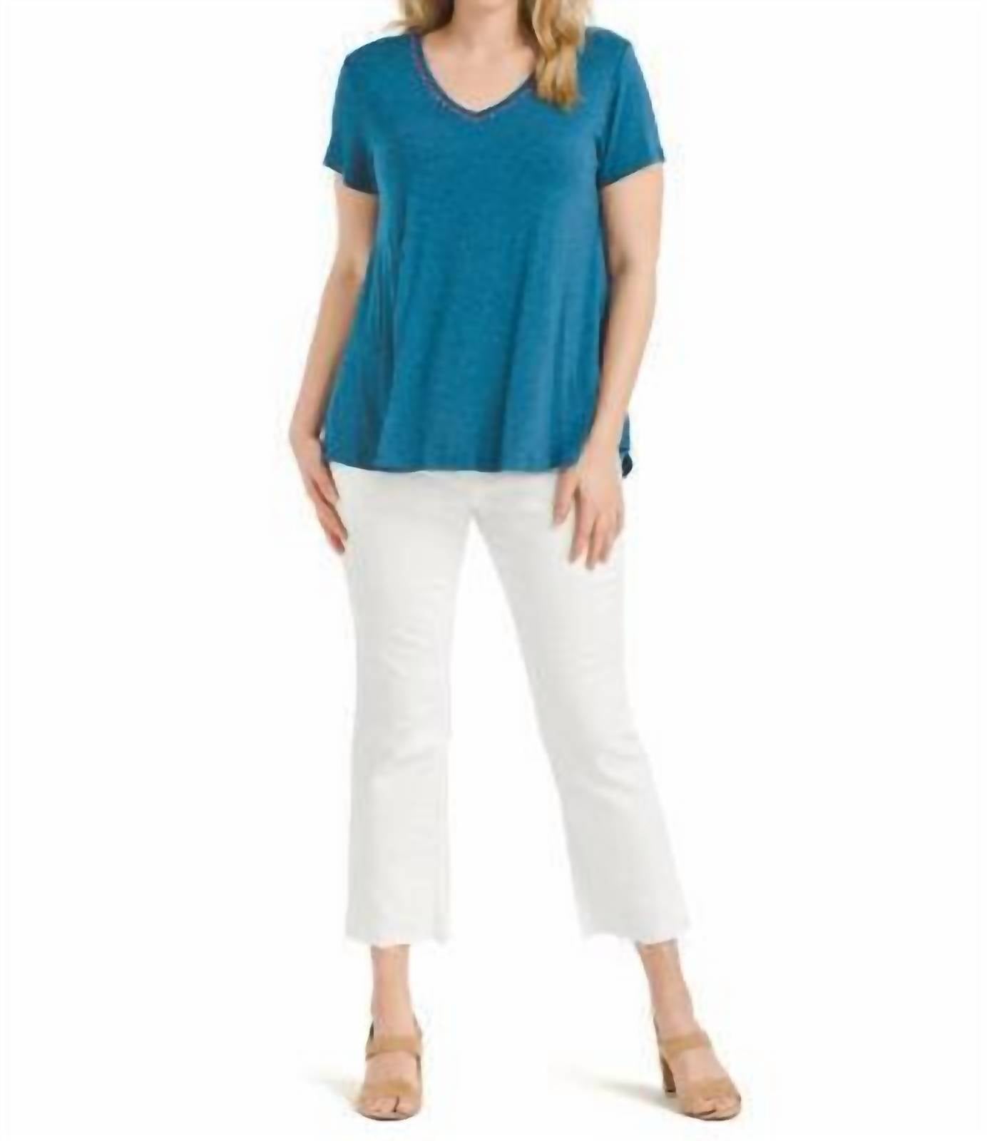 Caite & Kyla - Jessie Embroidered Tee