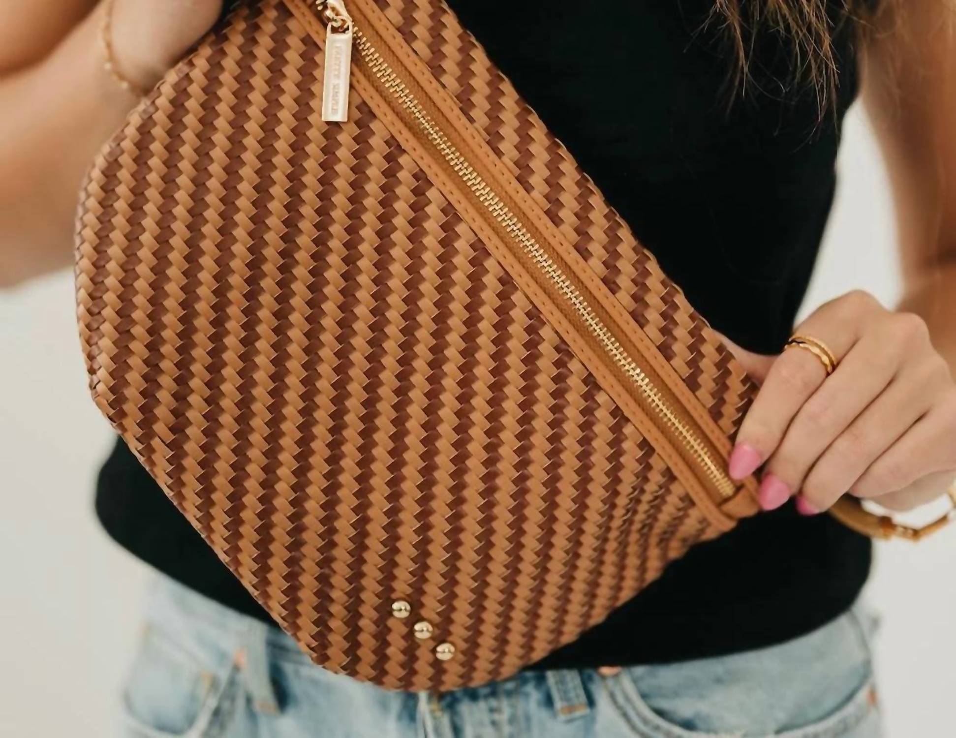 Pretty Simple - Westlyn Diagonal Woven Bum Bag