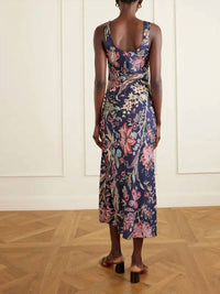 Alix Of Bohemia - Adele Floral Silk Dress
