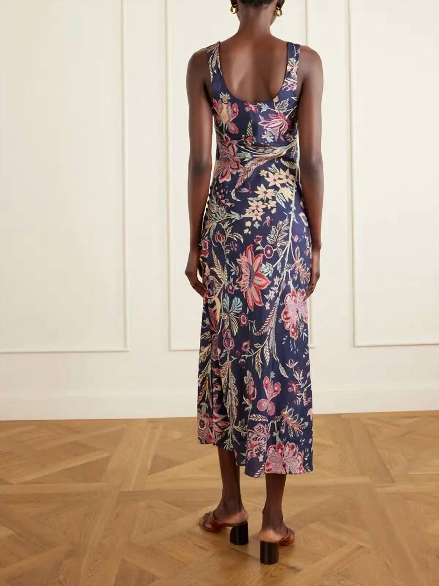 Alix Of Bohemia - Adele Floral Silk Dress