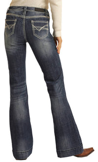 Rock & Roll Denim - Women's Mid Rise Trousers