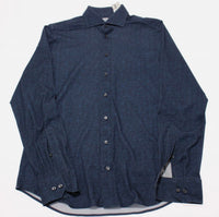 Emanuel Berg Men's Modern Fit Stretch Shirt in denim - men's shirt
