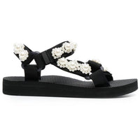 ARIZONA LOVE Women's Trekky Pearls Sandal in black - women's sandal