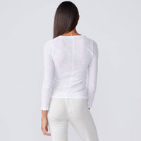 Monrow - Textured Fitted Long Sleeve Tee
