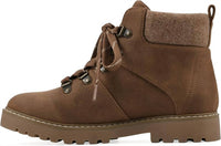 Cliffs by WHITE MOUNTAIN Women's Connie Cushioned Lace-up City Hiker Ankle Boot in light brown - women's shoe - alternate view