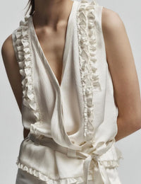 Saint Art - Ryan Silk Wrap Top