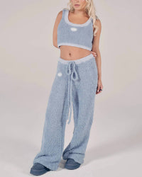 BOYS LIE Bodhi Cozy Wide Leg Pants in blue 1 - women's pants