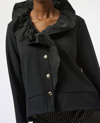 Joseph Ribkoff Scuba Crepe Memory Straight Jacket in black - women's jacket - alternate view